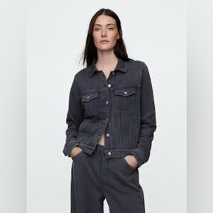GAP Charcoal Button-Up Jacket